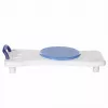 Assento de banho ActionMed LW400AM 2-em-1 com disco de transferência giratório, branco, resistente à humidade, assento ergonómico, orifício de suspensão