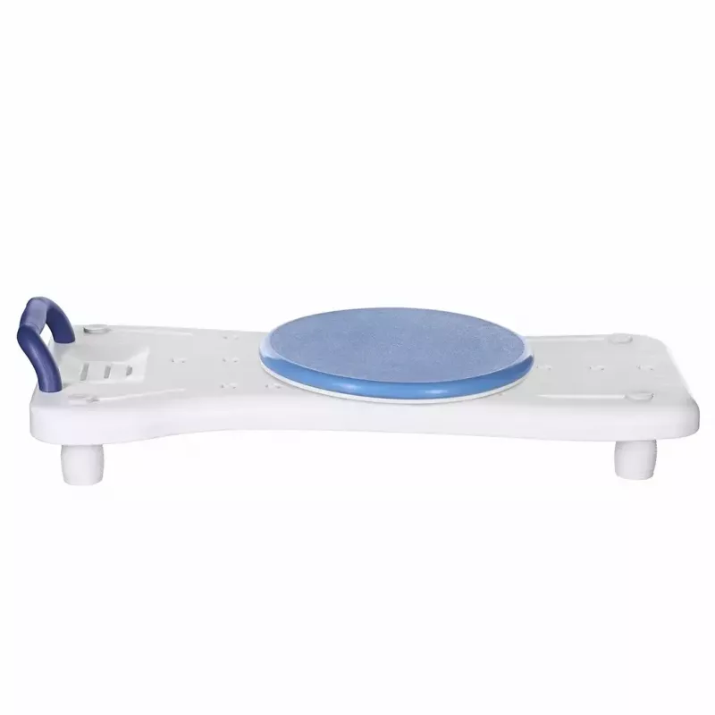 Assento de banho ActionMed LW400AM 2-em-1 com disco de transferência giratório, branco, resistente à humidade, assento ergonómico, orifício de suspensão