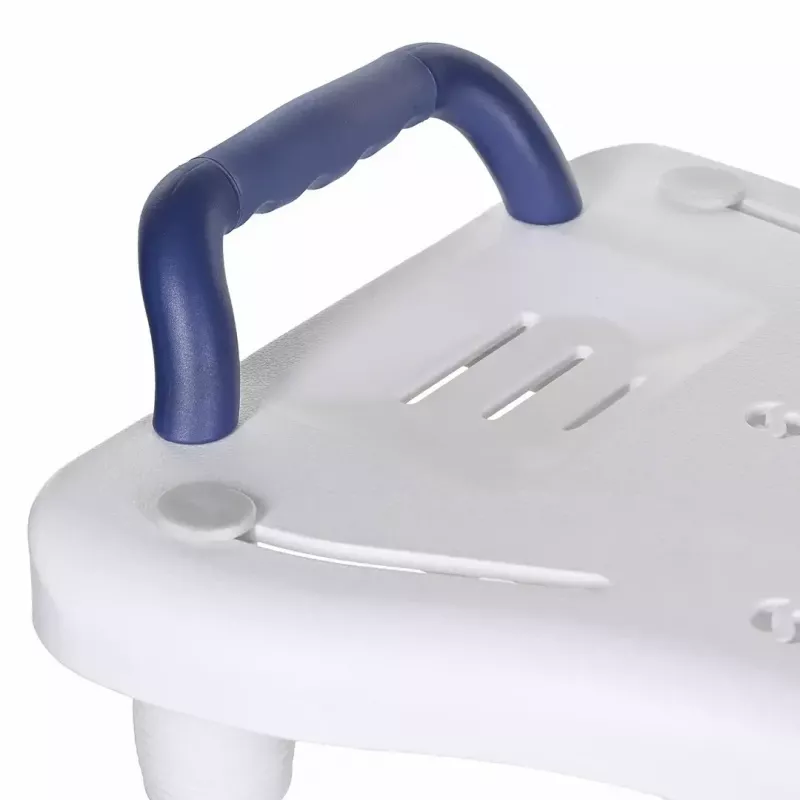 Assento de banho ActionMed LW400AM 2-em-1 com disco de transferência giratório, branco, resistente à humidade, assento ergonómico, orifício de suspensão