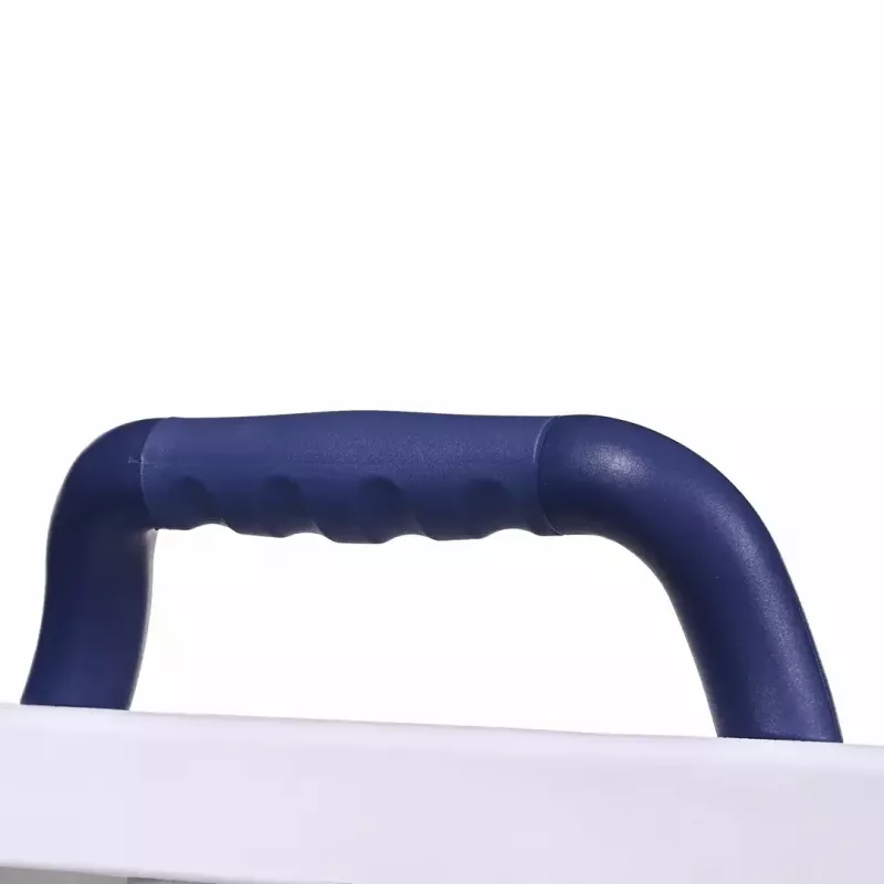 Assento de banho ActionMed LW400AM 2-em-1 com disco de transferência giratório, branco, resistente à humidade, assento ergonómico, orifício de suspensão