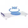 Assento de banho ActionMed LW400AM 2-em-1 com disco de transferência giratório, branco, resistente à humidade, assento ergonómico, orifício de suspensão