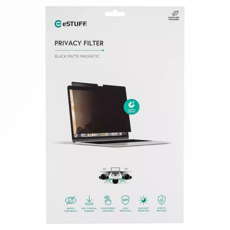 Filtro de privacidade eSTUFF GLBMMB14 36,1 cm (14,2 polegadas) portátil filtro de privacidade sem moldura