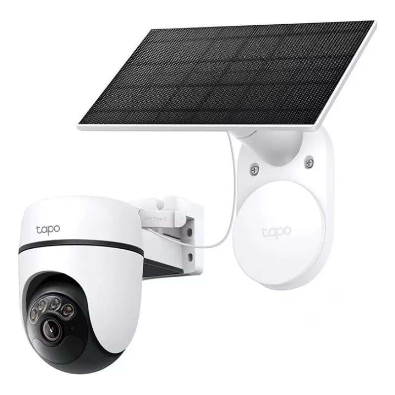 TP-Link Tapo Kit de câmara de segurança com painel/tilt alimentada por energia solar