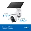 TP-Link Tapo Kit de câmara de segurança com painel/tilt alimentada por energia solar
