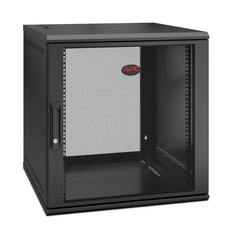 APC NetShelter WX AR112SH6 - 12U, armário de patch 19 polegadas, montagem na parede, pré-montado, 600 mm de profundidade