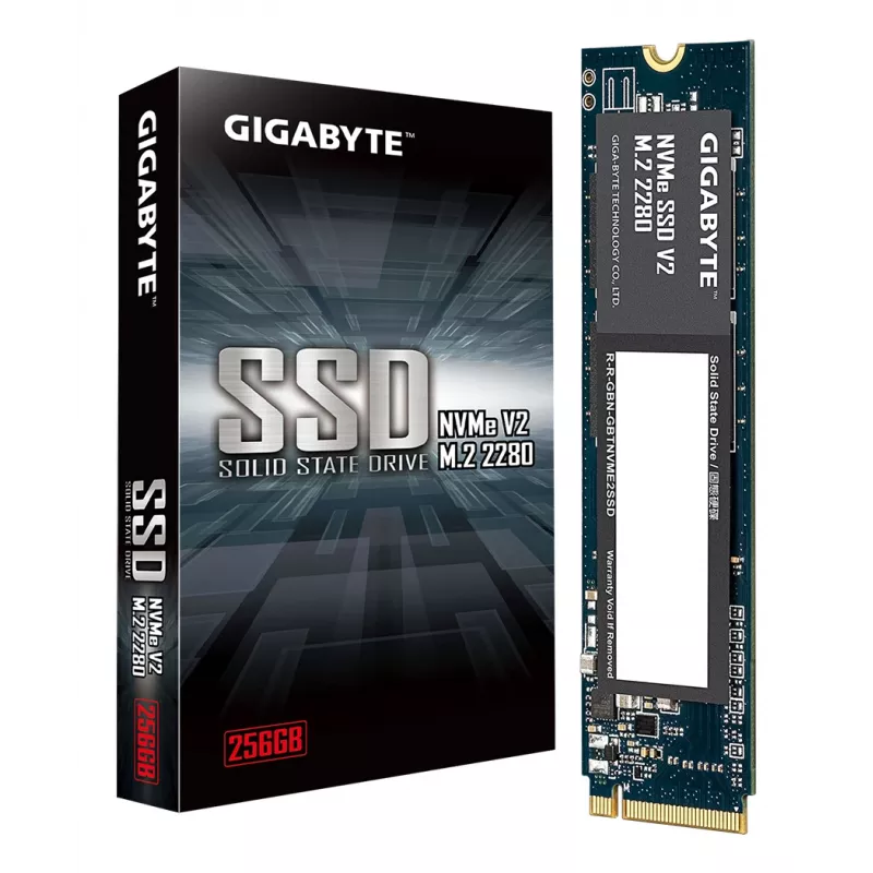 GIGABYTE G3NVMEV2256G unidade de estado sólido interna 256 GB M.2 PCI Express 3.0 NVMe 3D TLC NAND