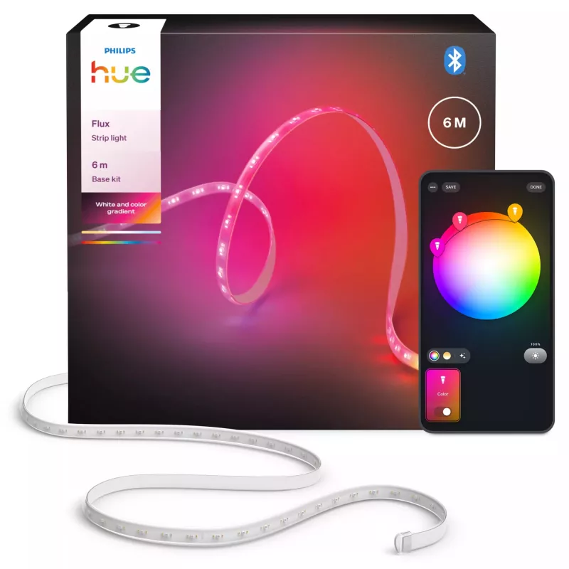 Philips Hue Flux 929004610702 fita LED inteligente, 6 m, 16 W