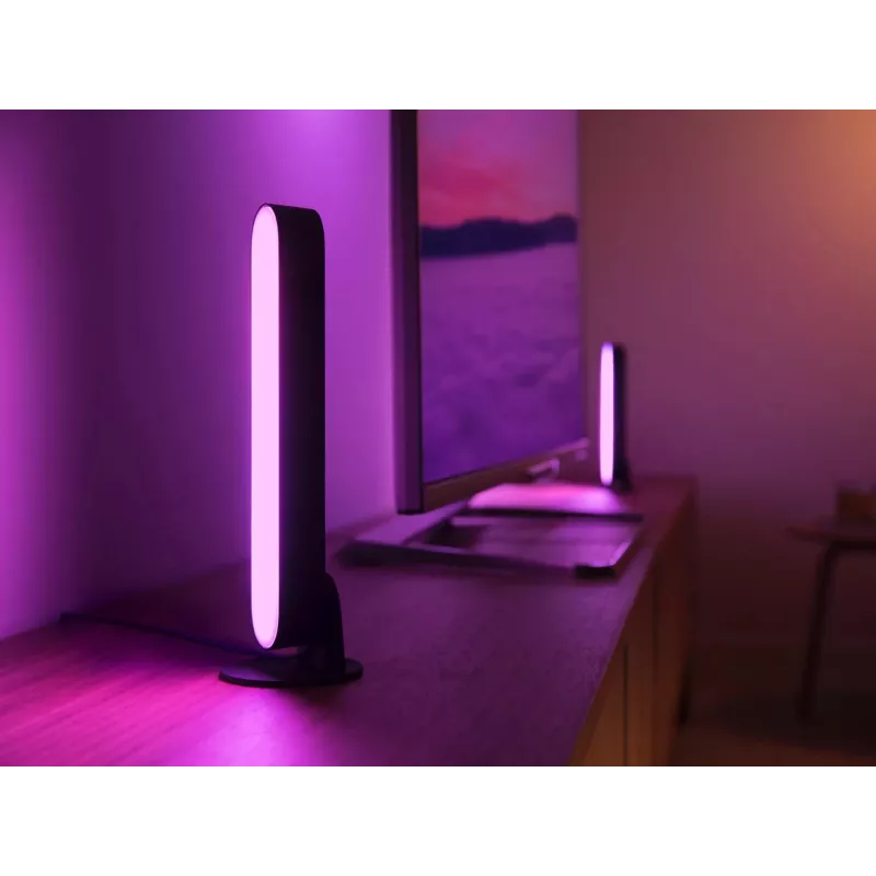 Philips Hue Play light bars Kit inicial – 2 Play light bars + Hue Bridge Pro, Bluetooth, preto, ficha Type-C