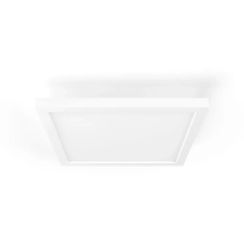 Philips Aurelle Square Panel Light, lâmpada de teto inteligente, Bluetooth/Zigbee, branco, LED, alumínio, variável