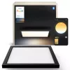 Philips Aurelle Square Panel, lâmpada de teto inteligente, Bluetooth/Zigbee, preto, LED, alumínio, variável