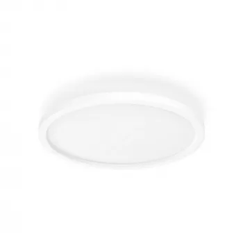 Philips Aurelle Hue Lâmpada de painel redonda, lâmpada de teto inteligente, Bluetooth/Zigbee, branco, LED, alumínio, variável