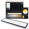 Lâmpada de teto inteligente Signify Philips Aurelle Rectangle Panel — Bluetooth/Zigbee, 1200×300×48 mm, preto