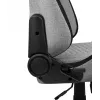 Cadeira gaming universal AEROCOOL CROWNASHGR — assento/encosto estofados em cinzento, apoios de braços 2D, estrutura em aço, pistão a gás classe 4, peso máximo do utilizador 150 kg