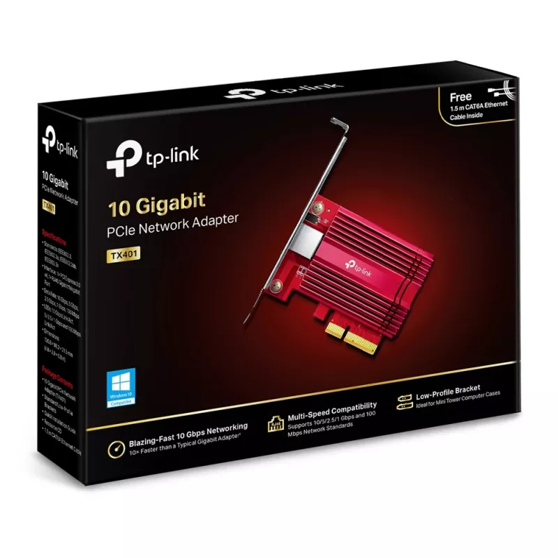 Placa de rede TP-Link TX401 interna Ethernet 10000 Mbit/s
