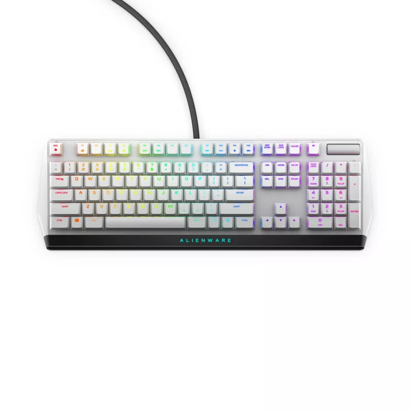 Teclado gaming Alienware AW510K USB preto, branco