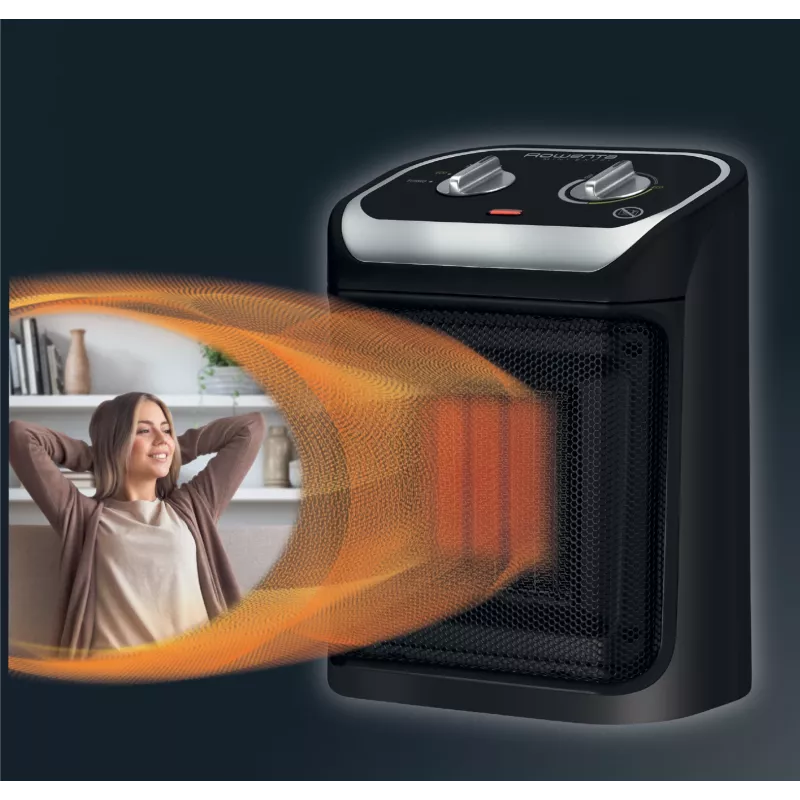 Termoventilador elétrico Rowenta Mini Excel SO9261 interior preto 1800 W