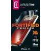 Cellularline Fortified Xtreme Glass - iPhone 16 vidro temperado ultrarresistente com bordas reforçadas, fácil de aplicar e extremamente resistente