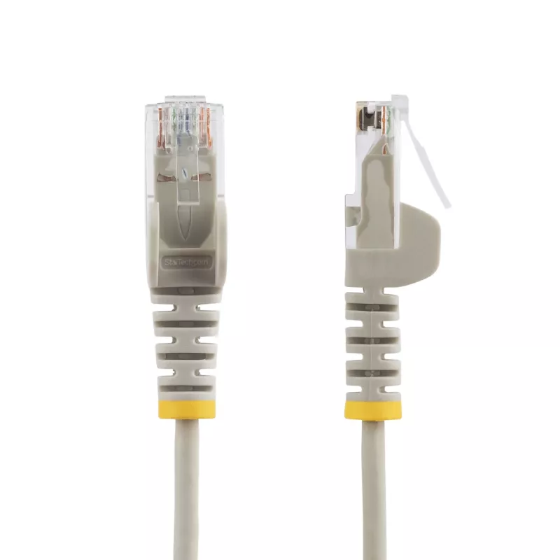 Cabo StarTech.com 0,5 m CAT6 – fino – fichas RJ45 snagless – cinzento