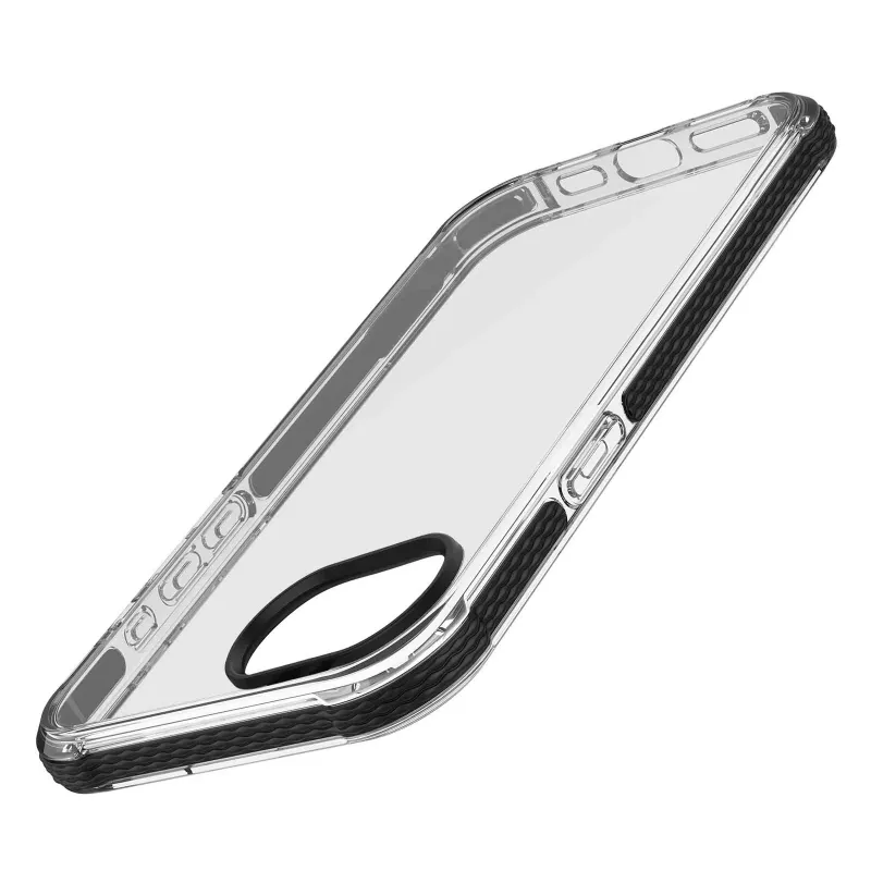 Cellularline Tetra Force Strong Guard – capa protetora ultraelástica e resistente a choques para iPhone 16e com tecnologia antibacteriana Microban® integrada