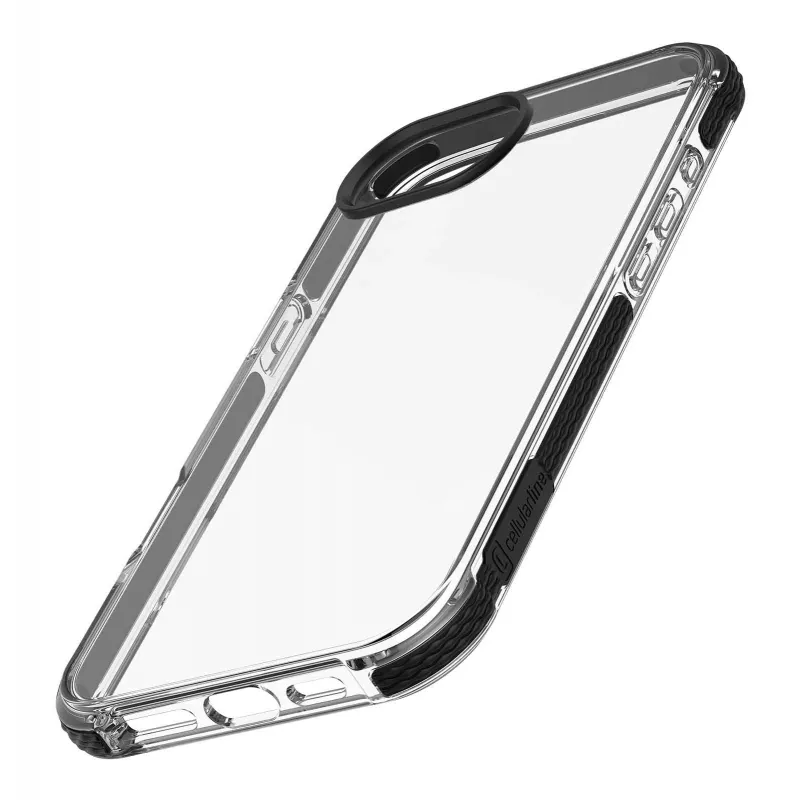 Cellularline Tetra Force Strong Guard – capa protetora ultraelástica e resistente a choques para iPhone 16e com tecnologia antibacteriana Microban® integrada
