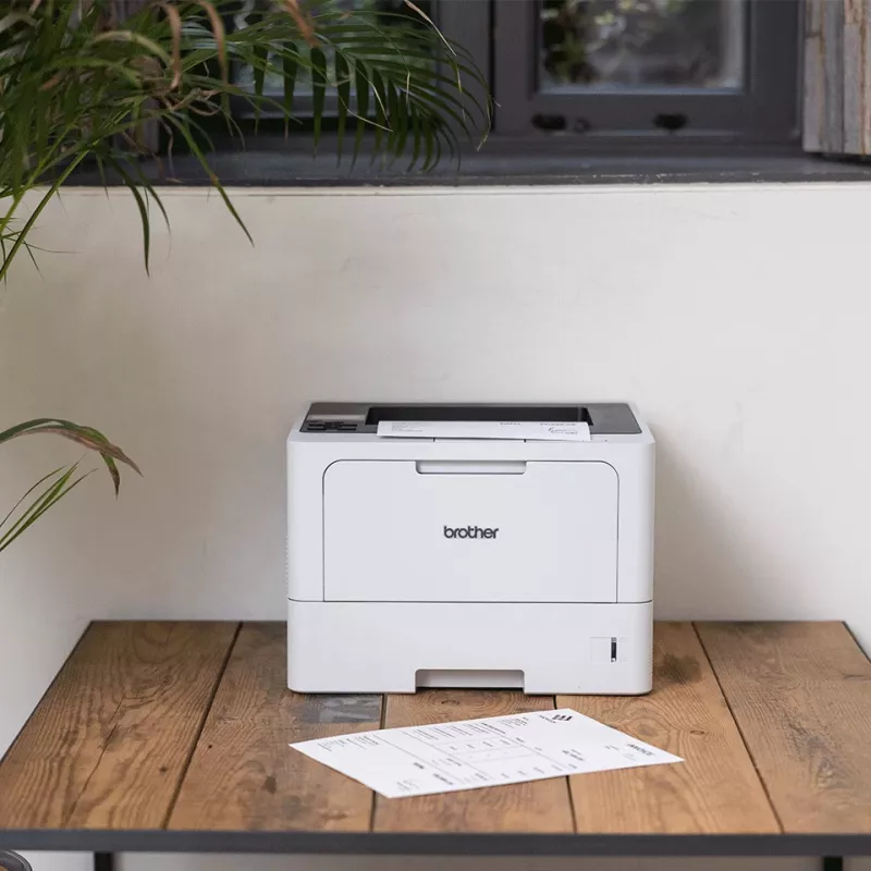 Impressora laser Brother HL-L5215DN — monocromática, A4, 48 ppm, Duplex, 1200×1200 DPI