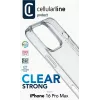 Cellularline Clear Protect – Capa rígida para iPhone 16 Pro Max com bordas de borracha