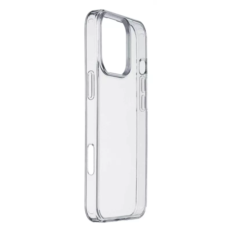 Cellularline Clear Protect – Capa rígida para iPhone 16 Pro Max com bordas de borracha