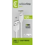 Cellularline Cabo de alimentação 120cm - Lightning Cabo Lightning para carregamento e transferência de dados