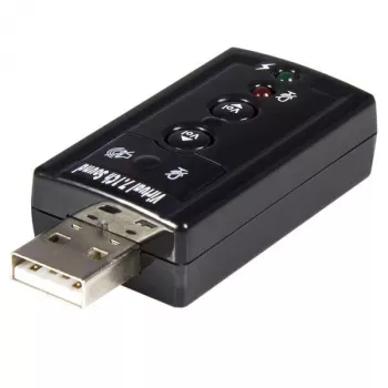 Adaptador de áudio estéreo USB StarTech.com Virtual 7.1 Placa de som externa