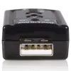 Adaptador de áudio estéreo USB StarTech.com Virtual 7.1 Placa de som externa