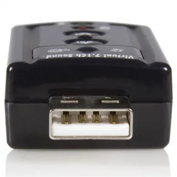 Adaptador de áudio estéreo USB StarTech.com Virtual 7.1 Placa de som externa