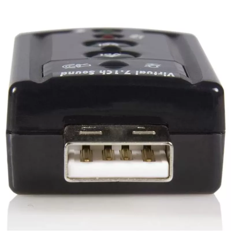 Adaptador de áudio estéreo USB StarTech.com Virtual 7.1 Placa de som externa