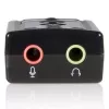 Adaptador de áudio estéreo USB StarTech.com Virtual 7.1 Placa de som externa