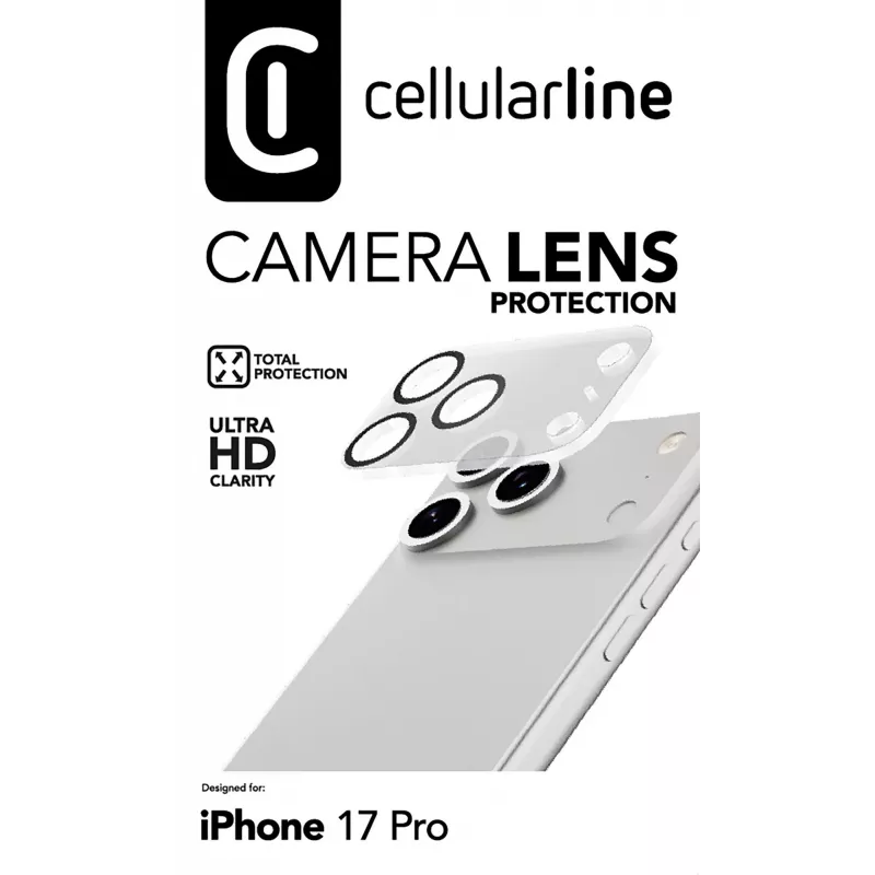 Cellularline lente de câmara - iPhone 17 Pro proteção para a câmara