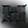 RAIJINTEK Paean caixa de PC de secretária – preto transparente, ATX/Micro-ATX/Mini-ITX, 4x USB 3.2 Gen1, 3x3,5 polegadas + 3x2,5 polegadas baías