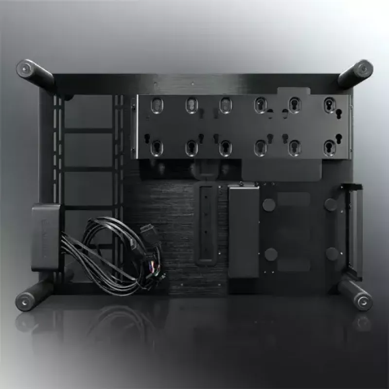 RAIJINTEK Paean caixa de PC de secretária – preto transparente, ATX/Micro-ATX/Mini-ITX, 4x USB 3.2 Gen1, 3x3,5 polegadas + 3x2,5 polegadas baías