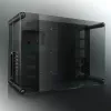 RAIJINTEK Paean caixa de PC de secretária – preto transparente, ATX/Micro-ATX/Mini-ITX, 4x USB 3.2 Gen1, 3x3,5 polegadas + 3x2,5 polegadas baías