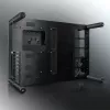 RAIJINTEK Paean caixa de PC de secretária – preto transparente, ATX/Micro-ATX/Mini-ITX, 4x USB 3.2 Gen1, 3x3,5 polegadas + 3x2,5 polegadas baías