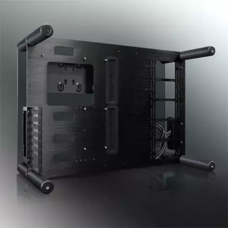 RAIJINTEK Paean caixa de PC de secretária – preto transparente, ATX/Micro-ATX/Mini-ITX, 4x USB 3.2 Gen1, 3x3,5 polegadas + 3x2,5 polegadas baías