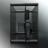 RAIJINTEK Paean caixa de PC de secretária – preto transparente, ATX/Micro-ATX/Mini-ITX, 4x USB 3.2 Gen1, 3x3,5 polegadas + 3x2,5 polegadas baías