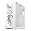 Caixa de PC ASUS ROG Strix Helios II Midi Tower branco — suporta EATX/ATX/Micro-ATX/Mini-ITX, 3x140mm frente + 1x140mm traseira, 2×3,5 polegadas + 4×2,5 polegadas baías, vidro temperado