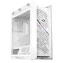 Caixa de PC ASUS ROG Strix Helios II Midi Tower branco — suporta EATX/ATX/Micro-ATX/Mini-ITX, 3x140mm frente + 1x140mm traseira, 2×3,5 polegadas + 4×2,5 polegadas baías, vidro temperado