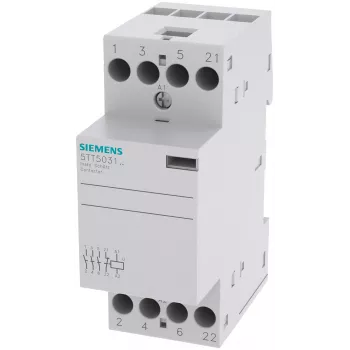 Siemens 5TT5031-2 contactor de instalação, 3 NO + 1 NC, AC 230/400 V
