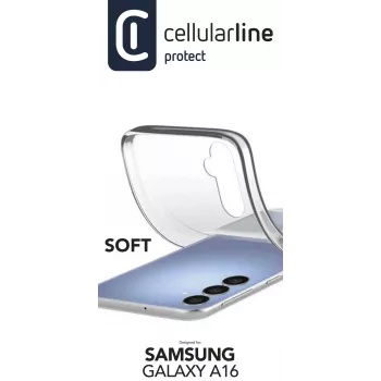 Cellularline Soft — capa de silicone flexível para Galaxy A16, capa, Samsung, Galaxy A16, 17 cm (6,7 polegadas), transparente