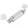 Pen USB Hama C-Laeta 128 GB USB Type-A / USB Type-C 3.2 Gen 1 (3.1 Gen 1) prateado