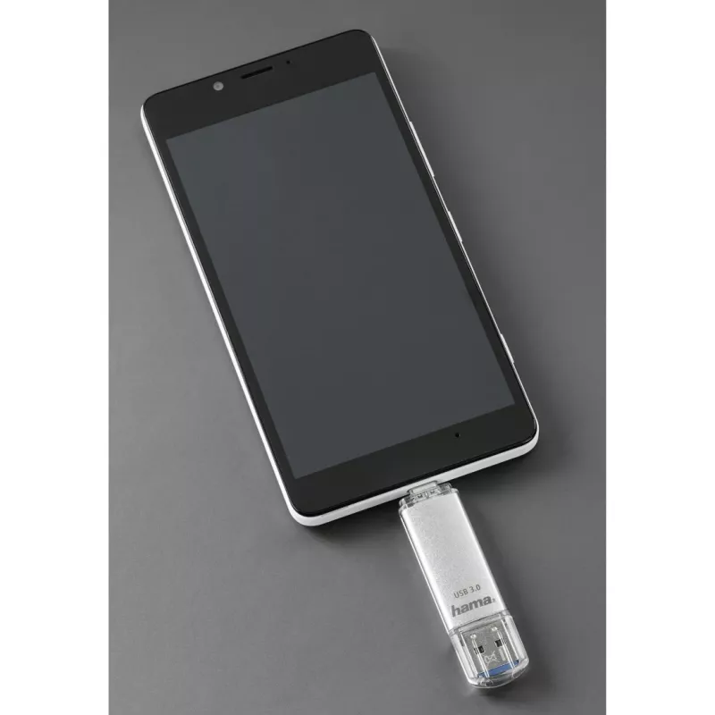 Pen USB Hama C-Laeta 128 GB USB Type-A / USB Type-C 3.2 Gen 1 (3.1 Gen 1) prateado