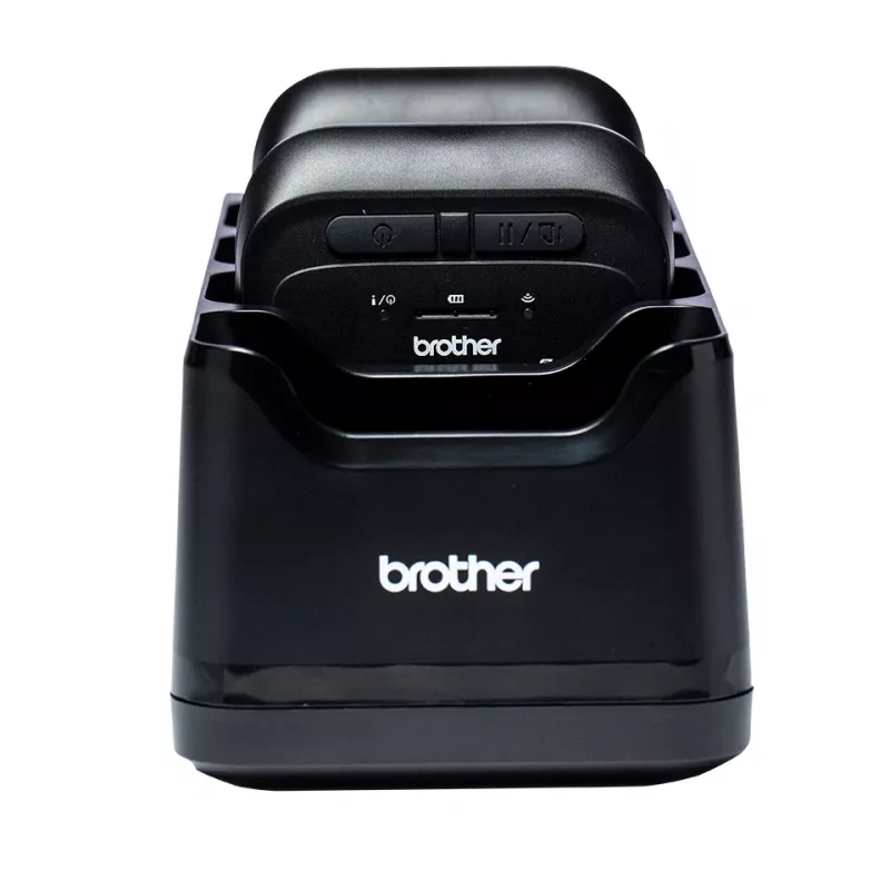 Carregador portátil para impressora Brother PA4CR002EU — carregador interior, preto, compatível com impressoras portáteis Brother