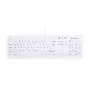 Teclado RF sem fios Active Key AK-C8100 — tamanho completo 105 teclas, escritório, branco, layout alemão