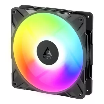 Ventoinha de caixa 140 mm Arctic Freezer P14 Pro Reverse A-RGB — PWM, 140 mm, 166,5 m³/h, 5,1 mmH2O, FDB, preto