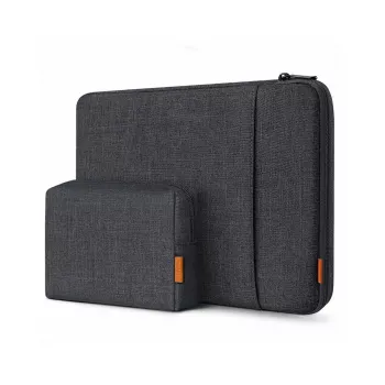 Capa de proteção Inateck LB01006 para portáteis de 15 polegadas (38,1 cm), Preto/Cinzento